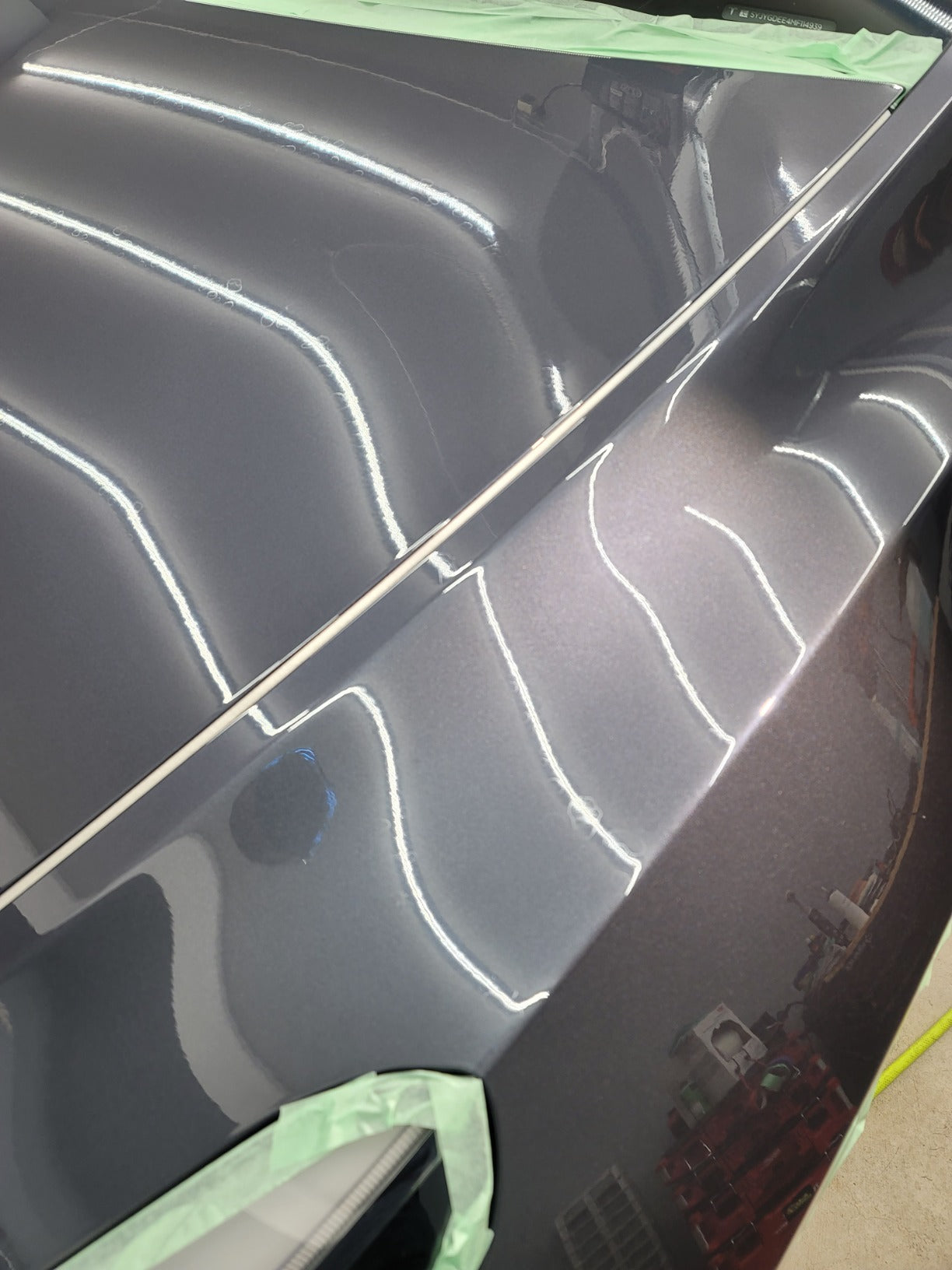 Showing the vehicle after a professional paint correction was completed 