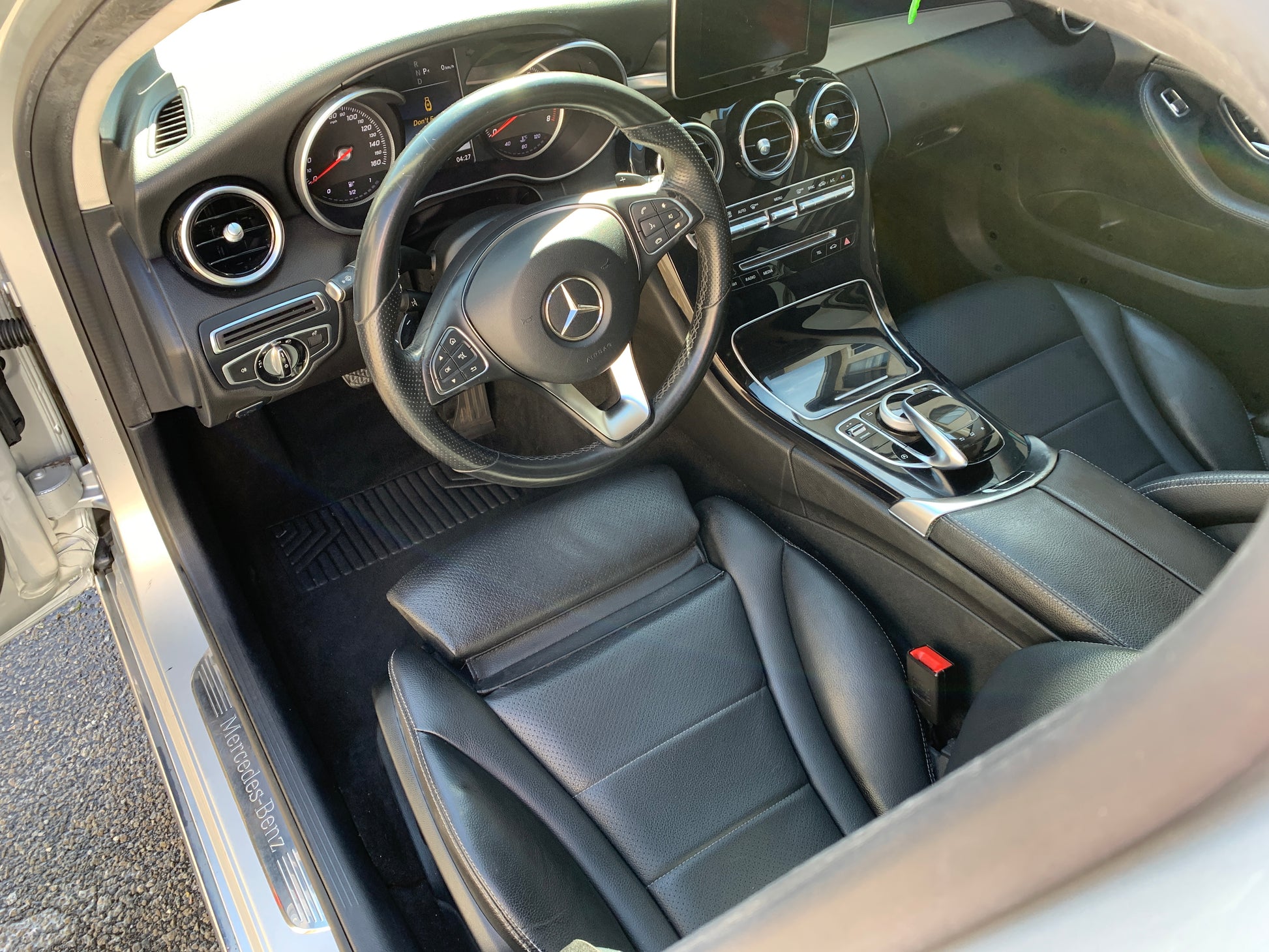 Luxurious leather interior: Cleaned, conditioned, and rejuvenated.