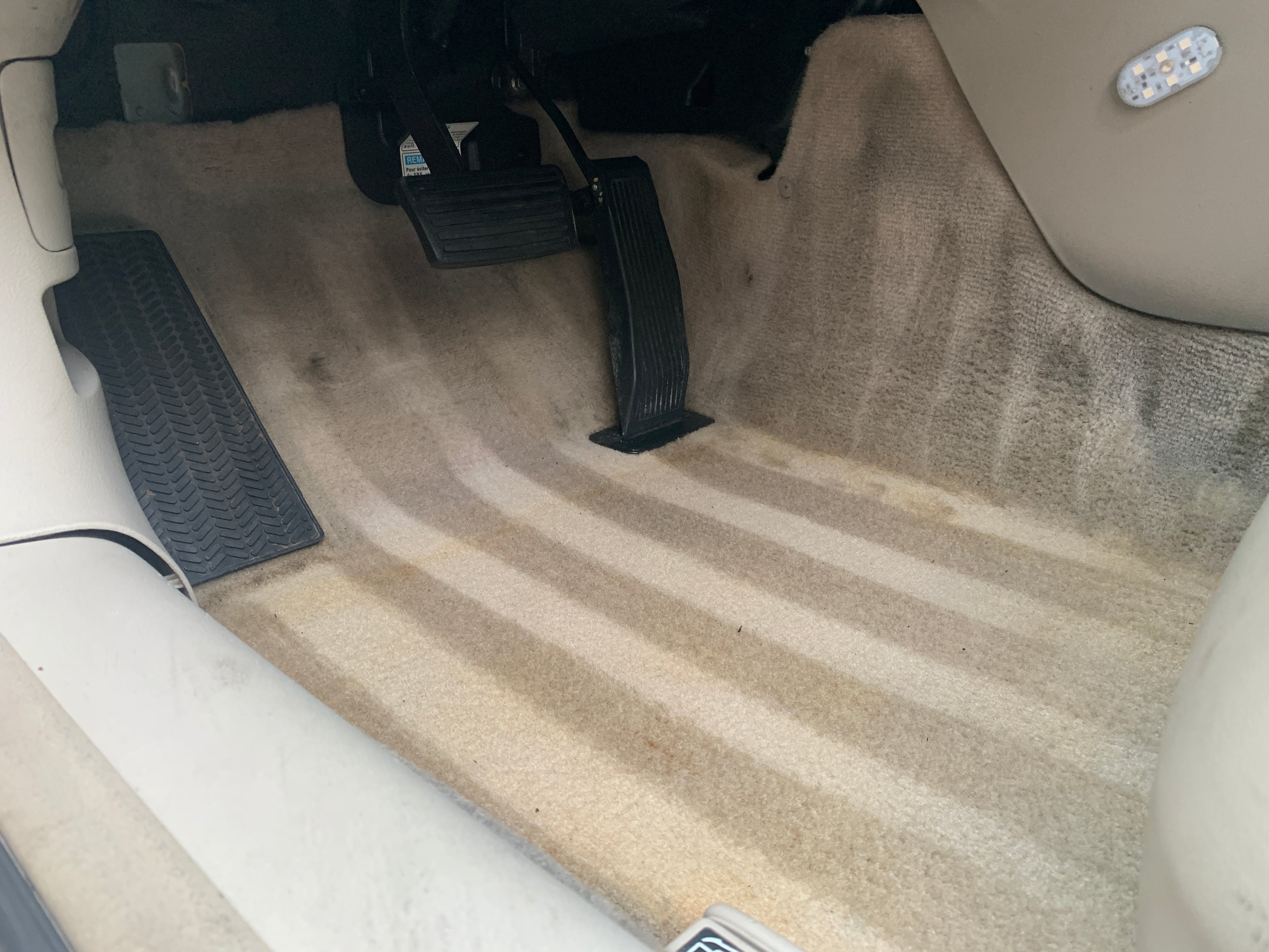 Removing carpet stains, smells,  oil, dirt and heavy debris.