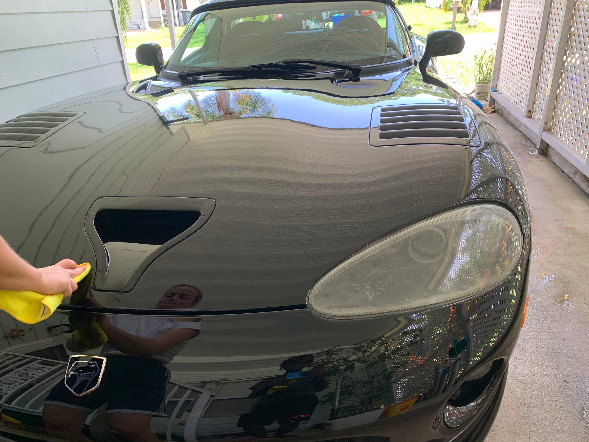 Exterior detailing perfection: A shining, well-protected car.